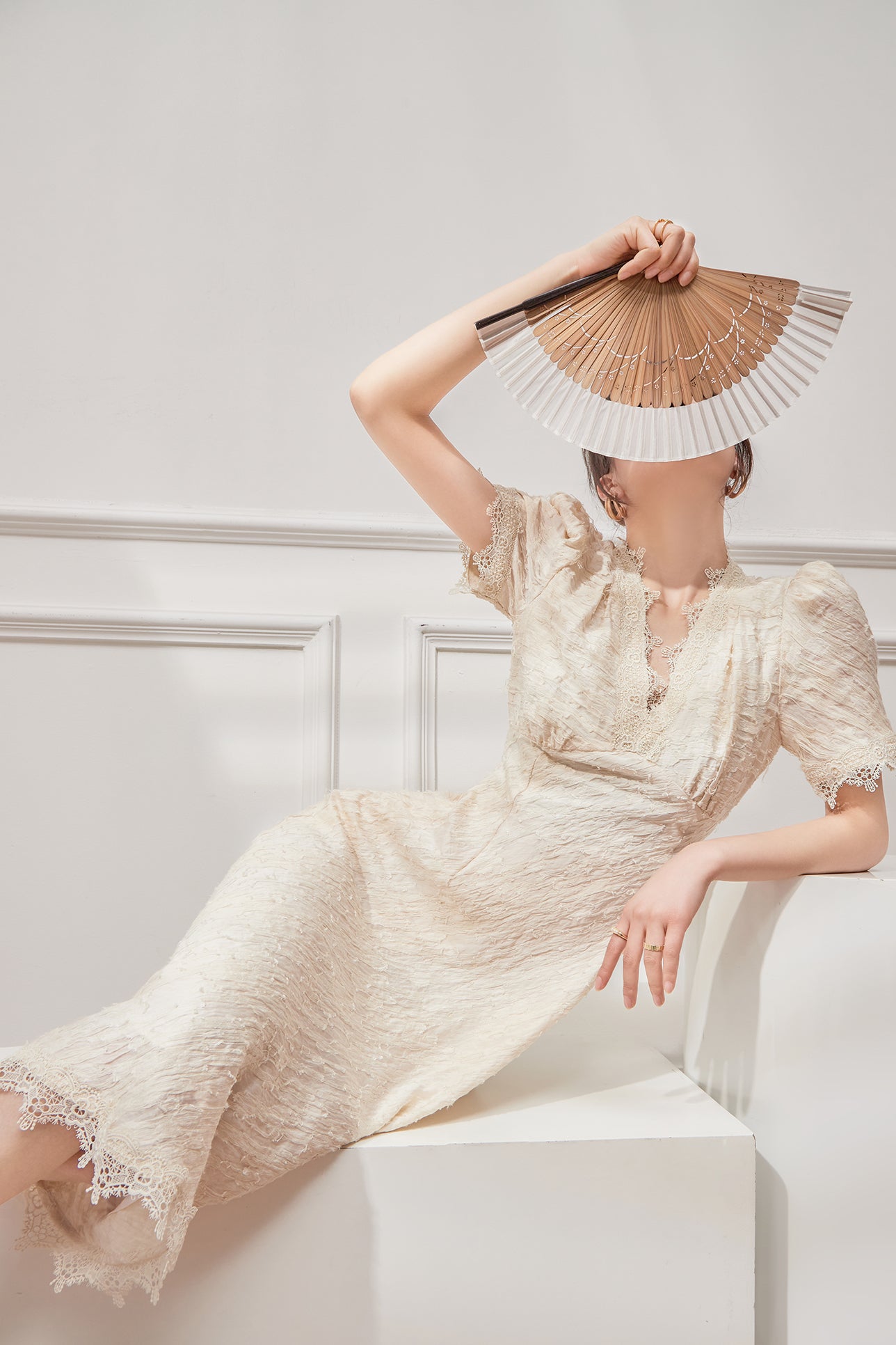 vintage french lace dress France Style