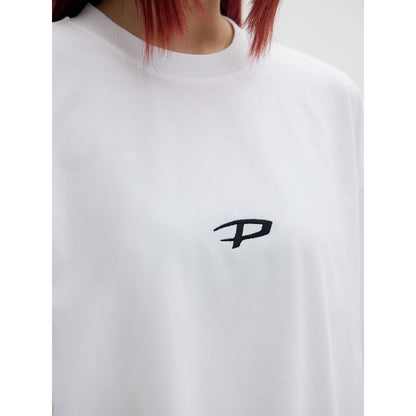 Brand Logo - Embroidered Basic T-shirt