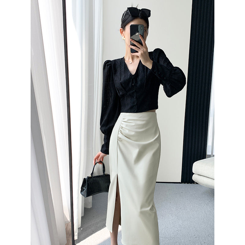 Luxury Fall Suit Skirt Set