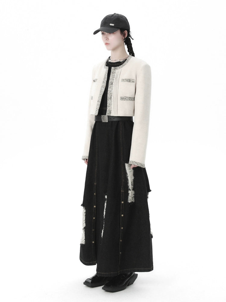 Yuan Spring Two Piece Set - Short Coat & Skirt