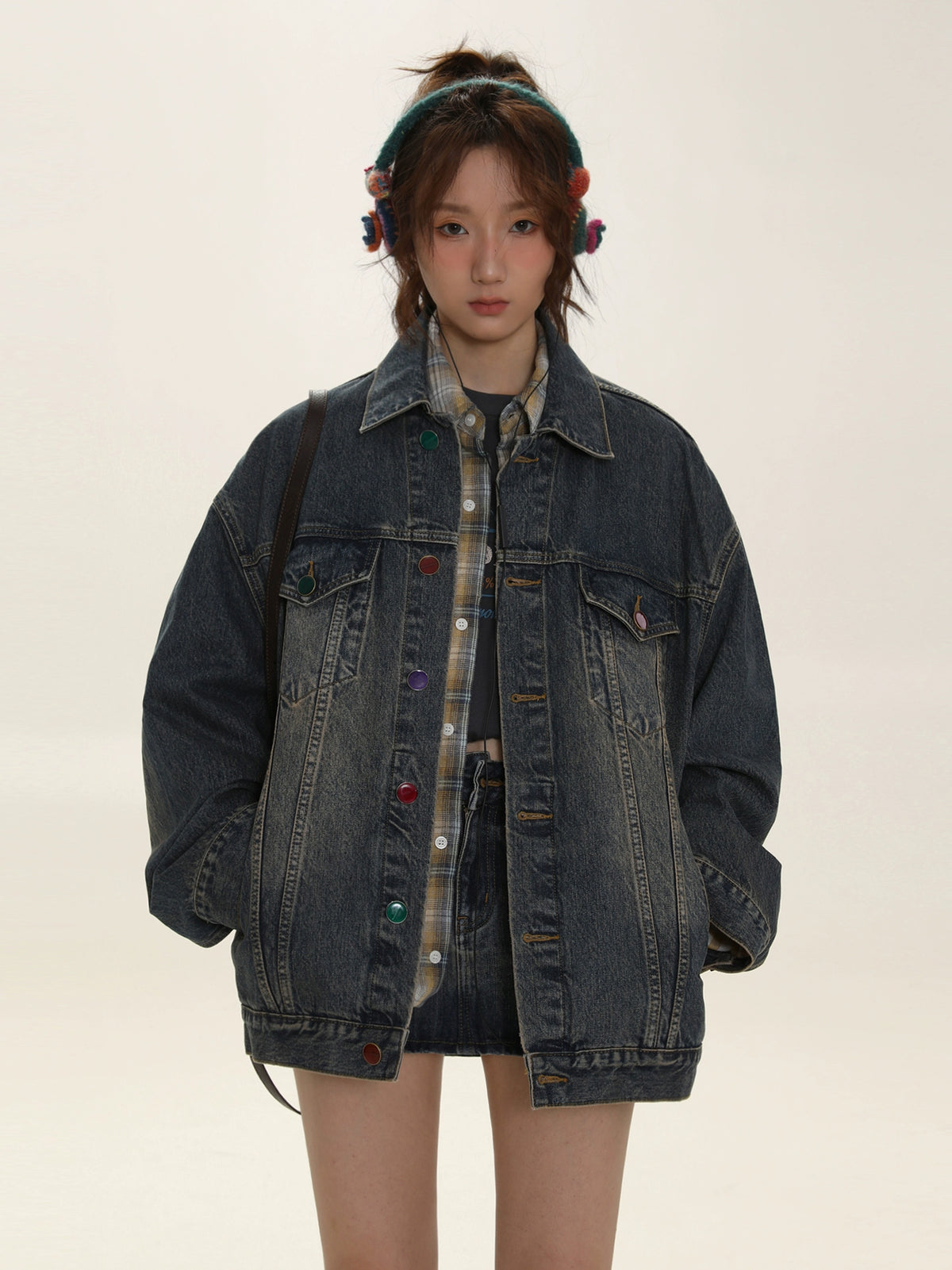 Washed Old Denim Coat