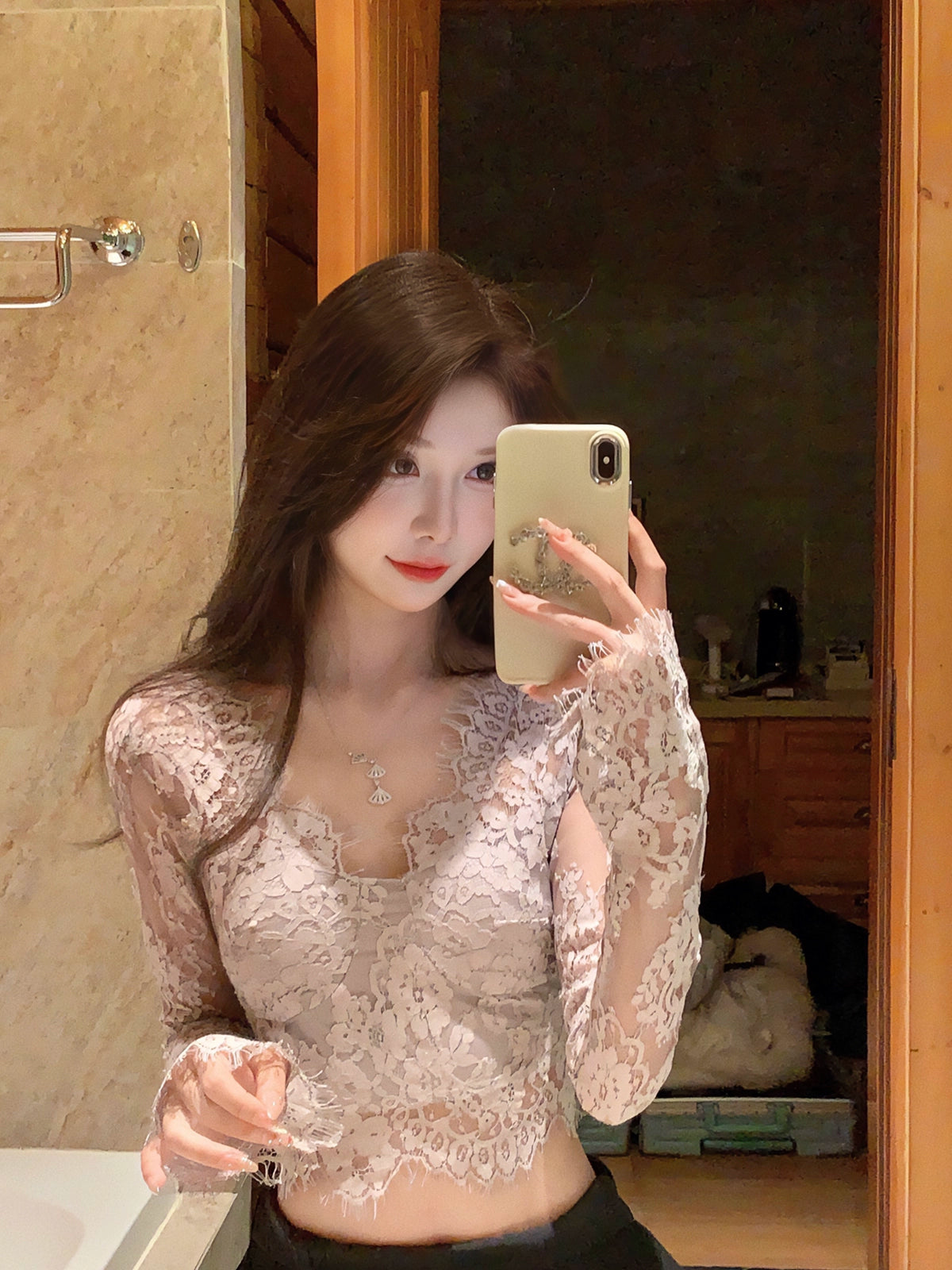 Luxury Lace Top by Korean Beauty