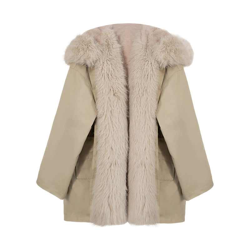 Hooded Fur Coat