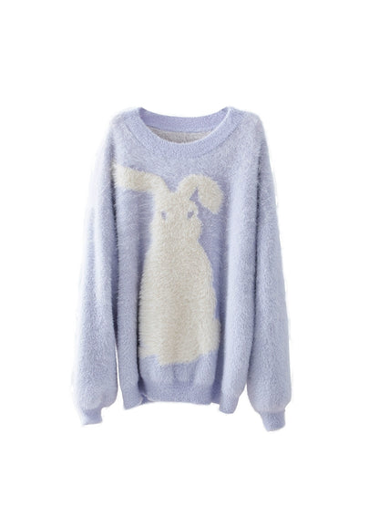 Milk Rabbit Mink Fur Pule