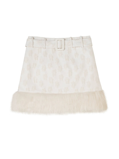 Jacquard Plush Edge - Half Skirt