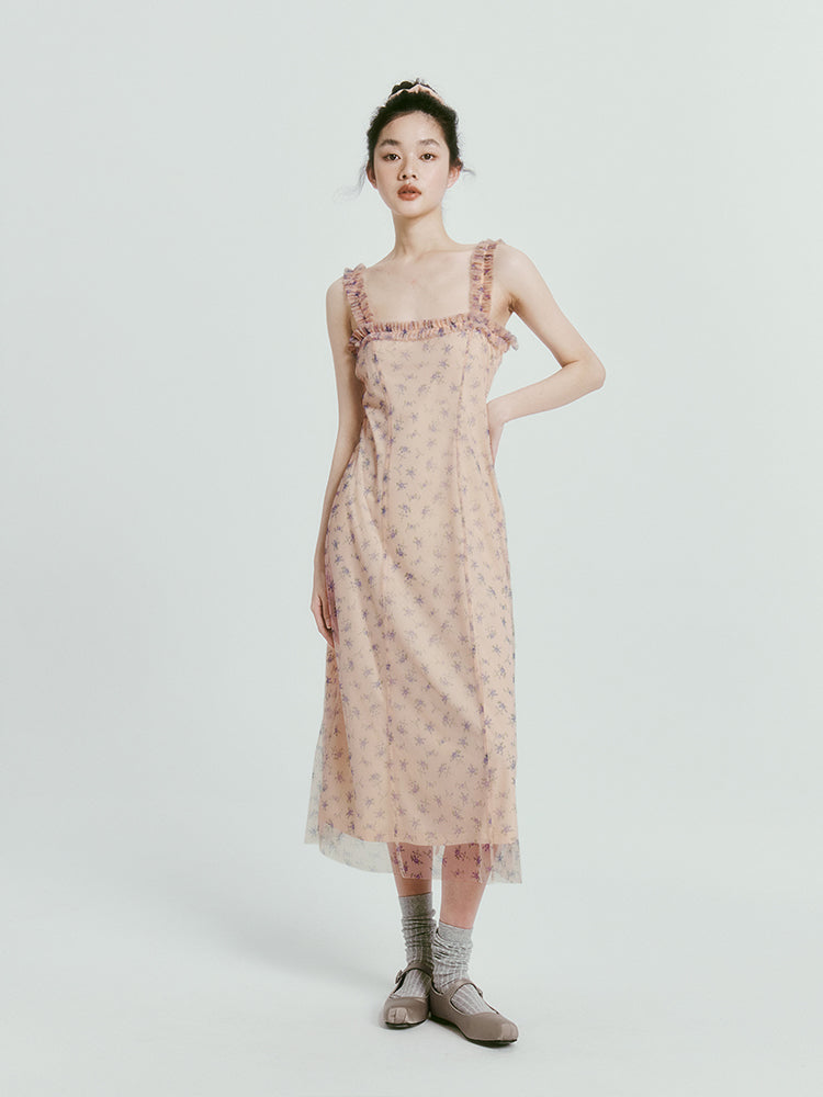 Dreamy Floral Mesh Dress