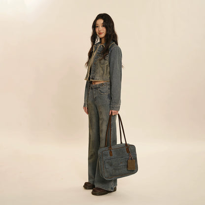 Vintage Spray Monkey Denim Jacket