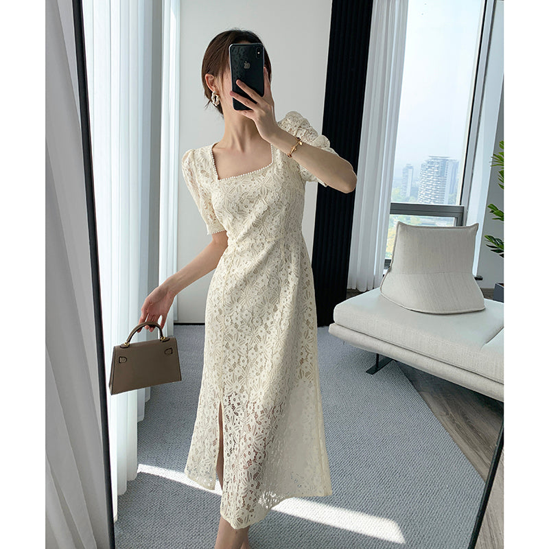 Gentle Square Neck Dress