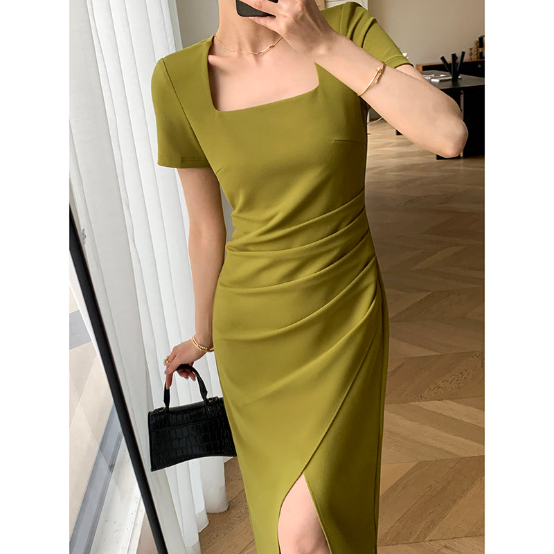 Slim Waist French Dress