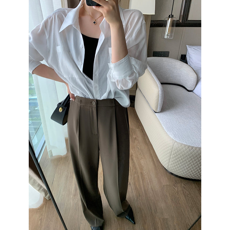 Versatile High Waist Wide Leg Pants