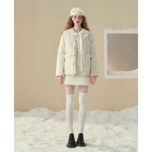 White Down Warm Coat