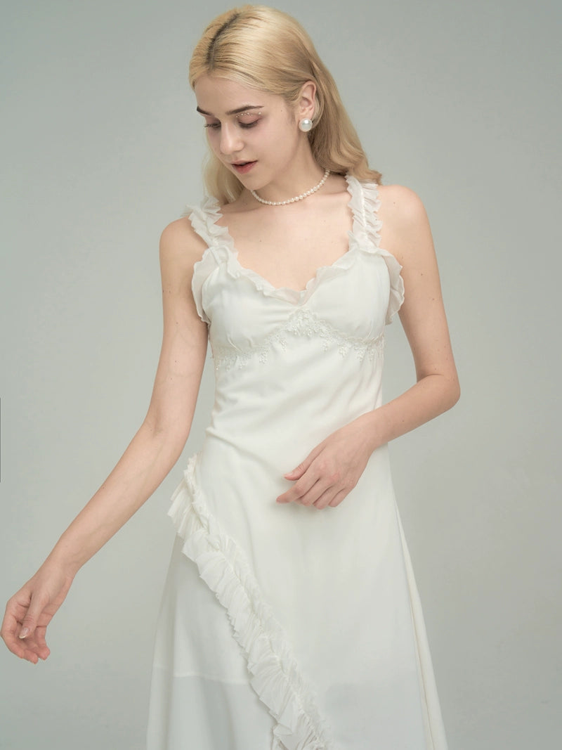 White Wood Ear Fairy Dress