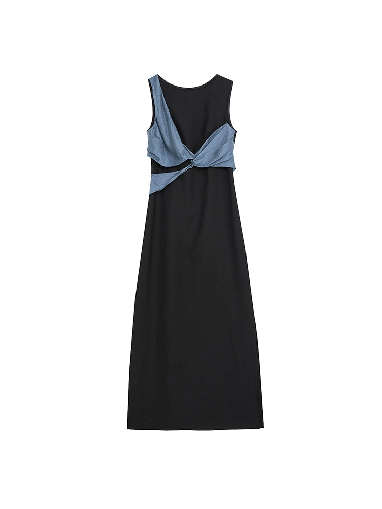 Twist Splice Summer Dress