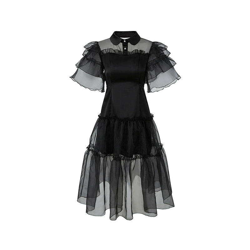 Nebula Dream - Vintage Organza Puffy Dress