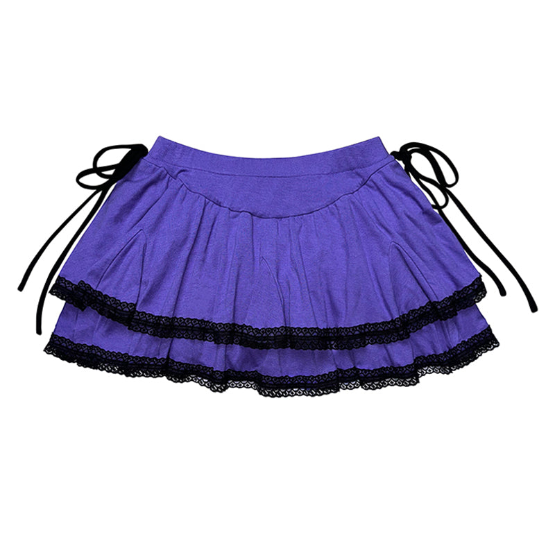 knitted cake puffy skirt