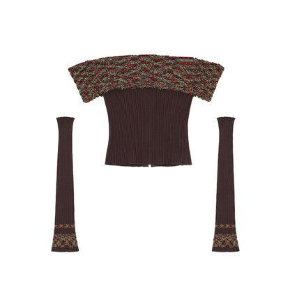Vintage Chic Knit Vest Set