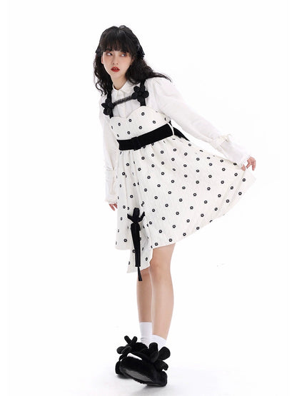 Polka Dot Suspended Doll Skirt