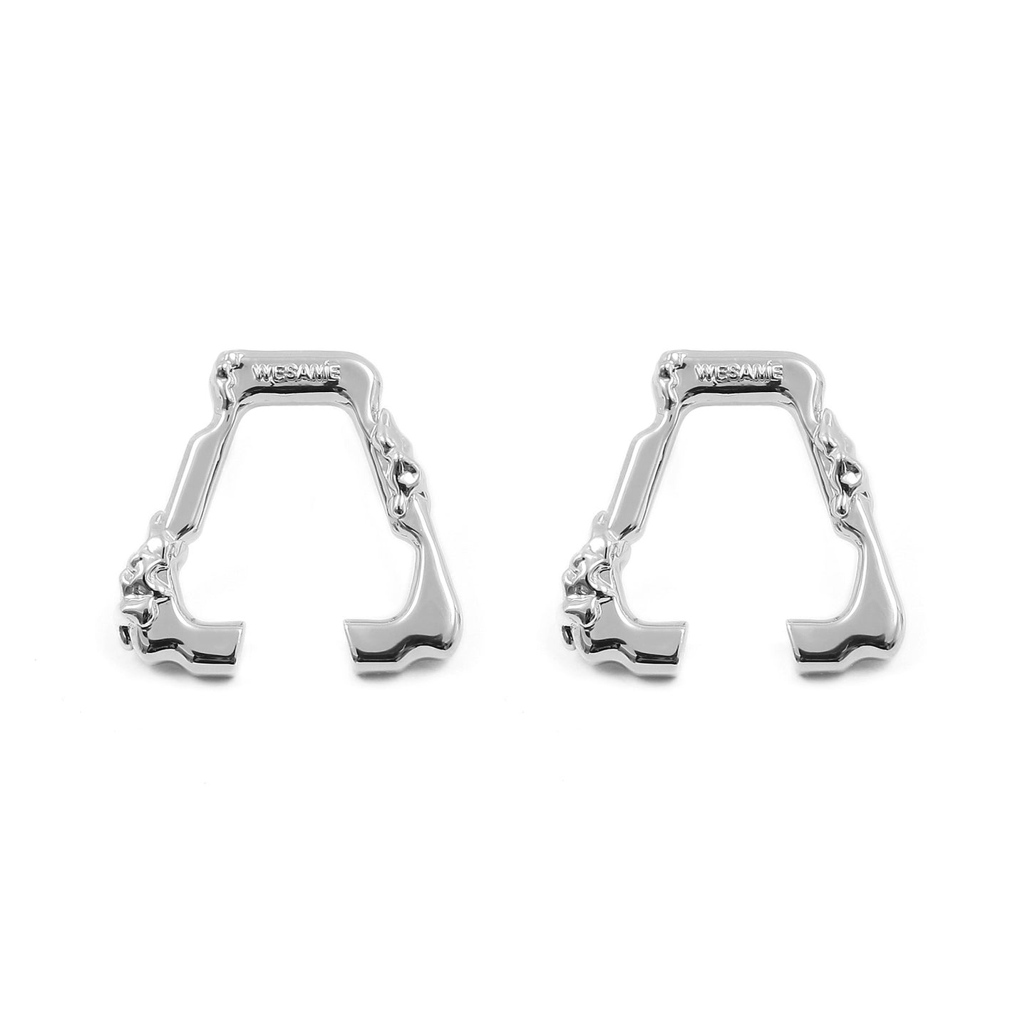 Boucles d'oreilles de forme irrégulière 22s / s de créateurs de niche pour les accessoires de style simple et cool des femmes