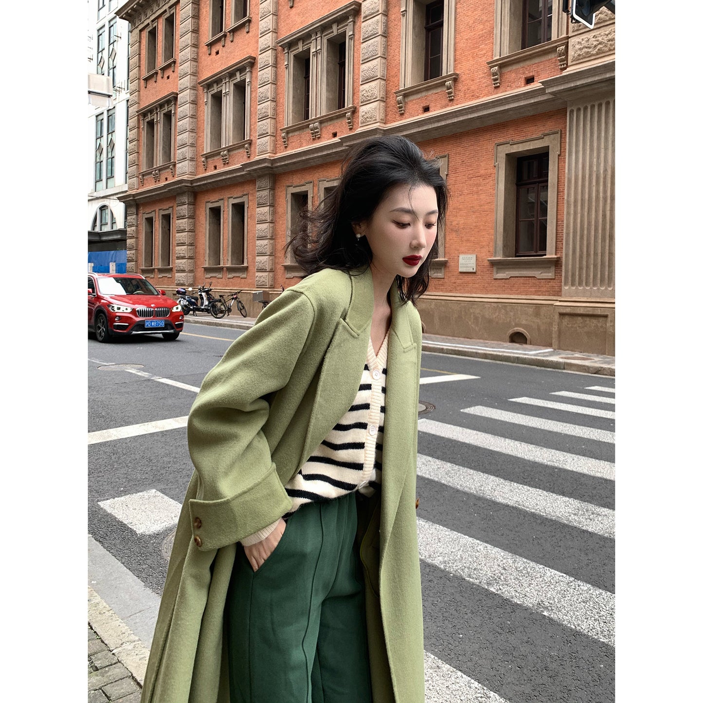 Green Wool Bliss Coat