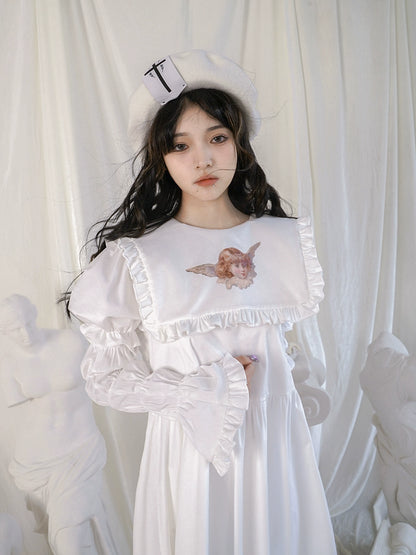 Lamb Angel Velvet Dress