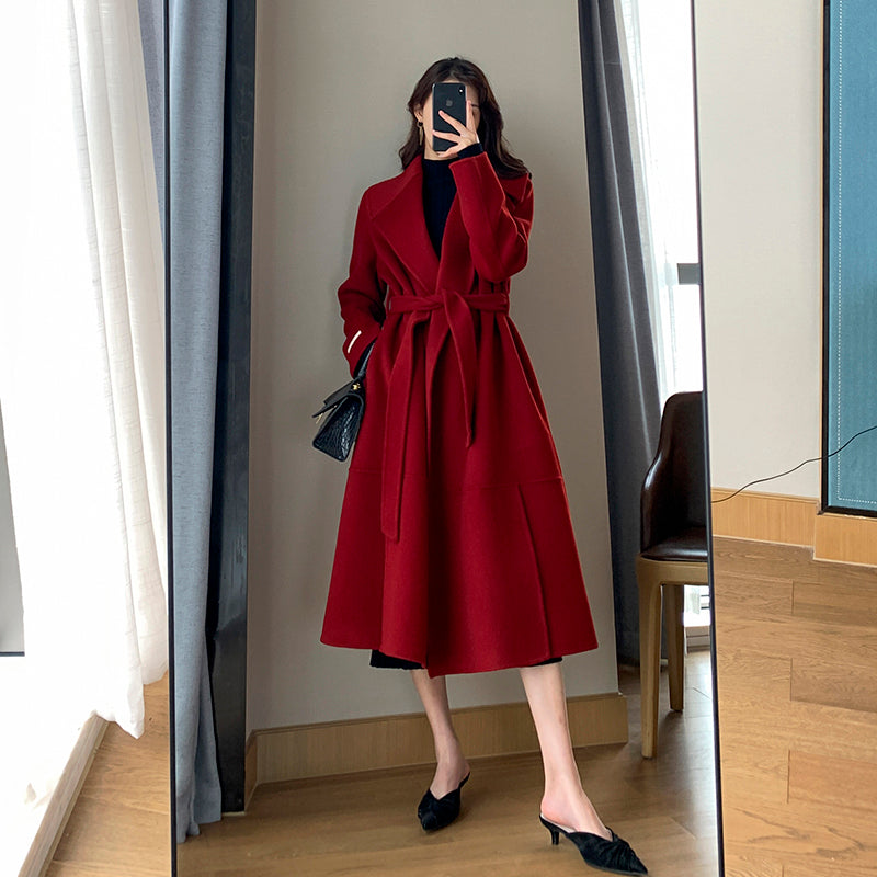 Red Wool Coat - Winter