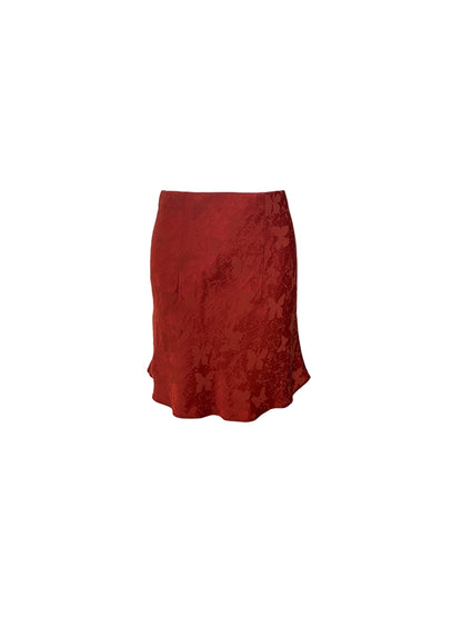 Nouilles de vin Nouilles maison français vintage papillon imprimé Halfskirt féminin 2023 Été Nouveau taille haute jupe a-line jupe courte