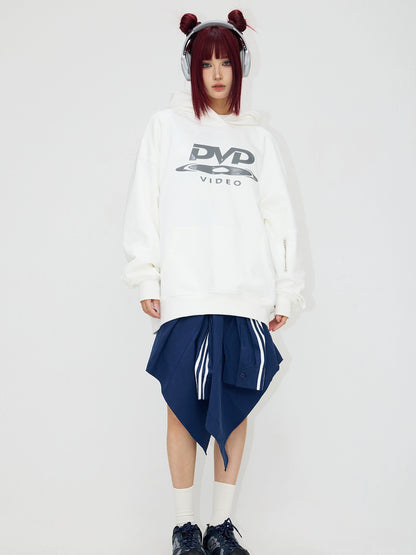 DVD Silicone Print - Zipper Structure Hoodie