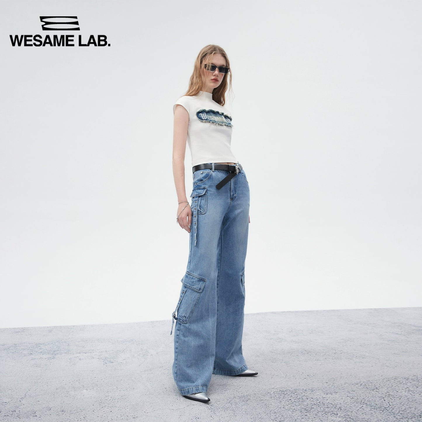 Wide Leg Micro Flare Jeans