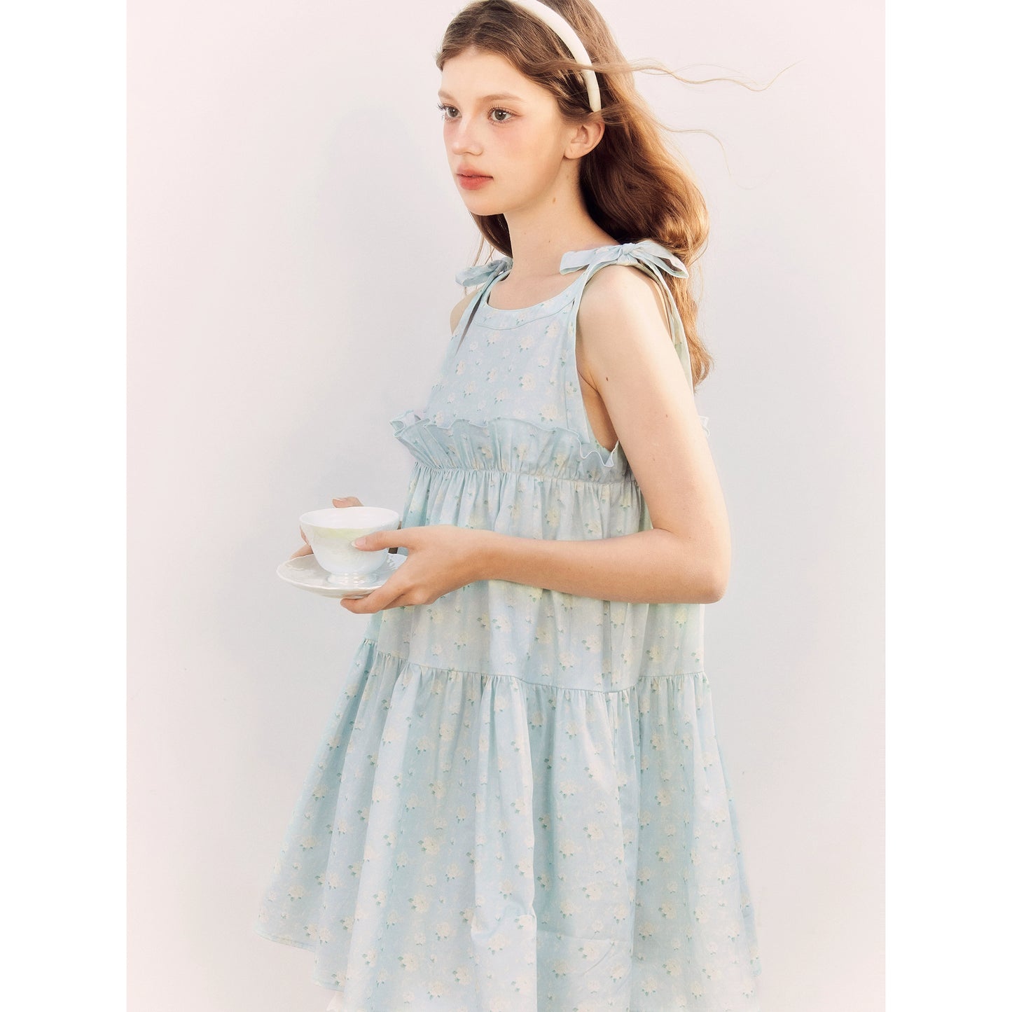 "Sea Salt" Children's Lace Dress