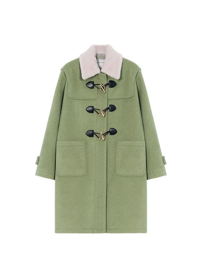 Green Fleece Coat
