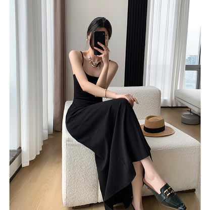 Slim Black Camisole Dress