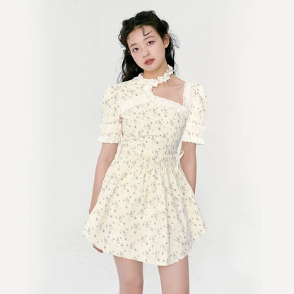 Rabbit Design Bubble Sleeve Dress