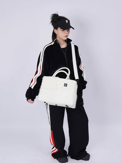 Y2K Fur Panel Classbag