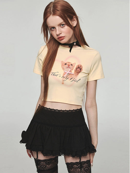 Retro T-Shirt Belly Button Top