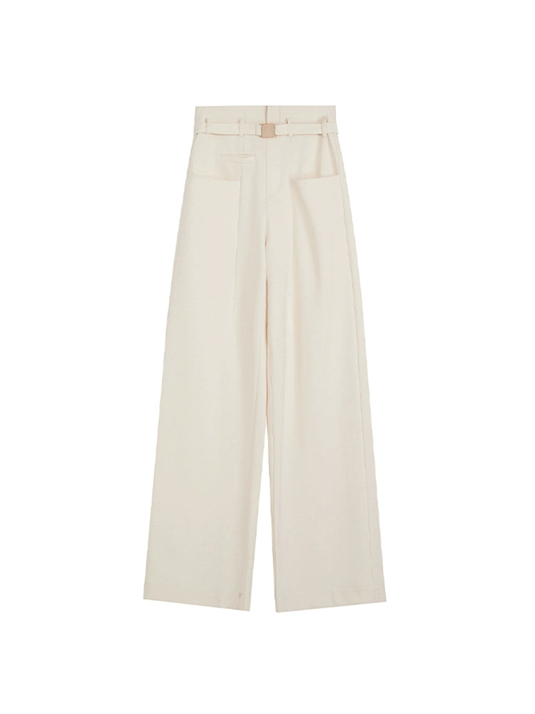 Metal Lock Wide Leg Pants