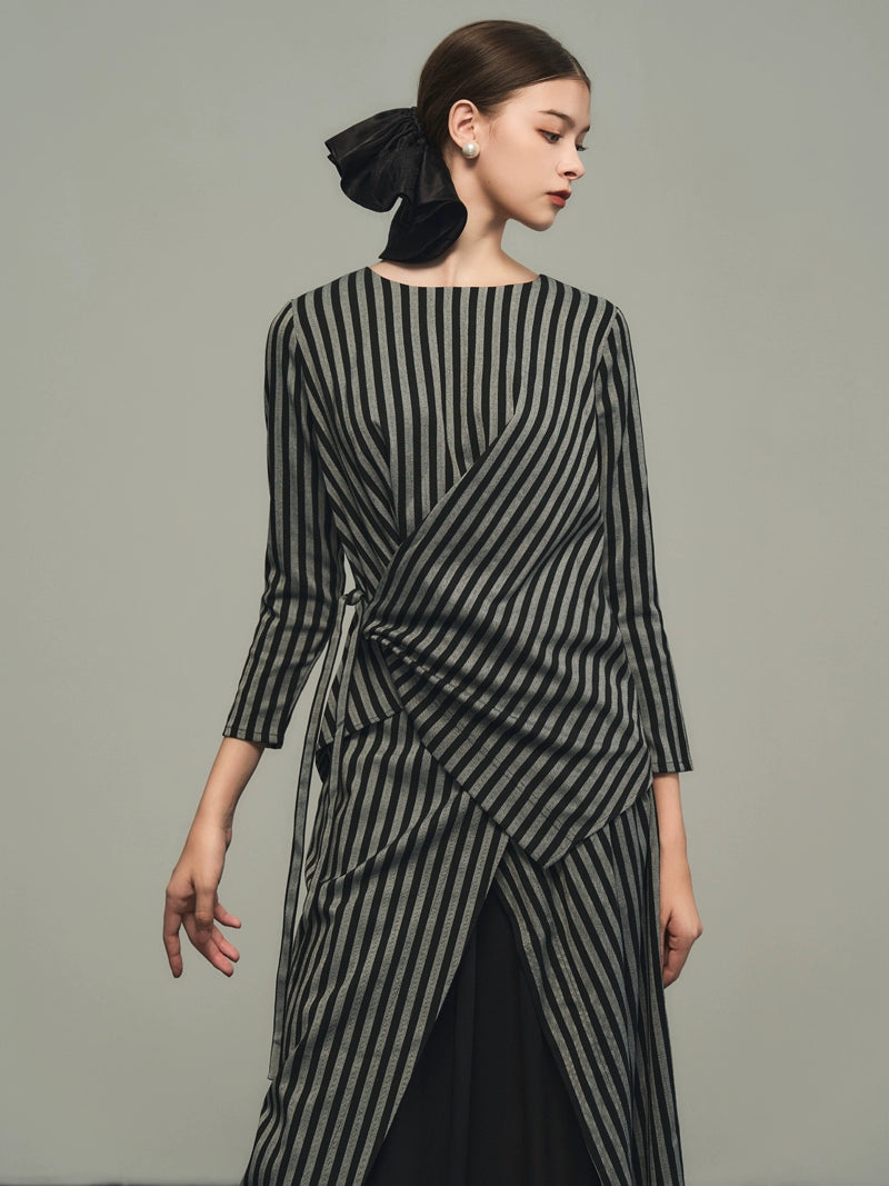 Stripe Old Money Dress