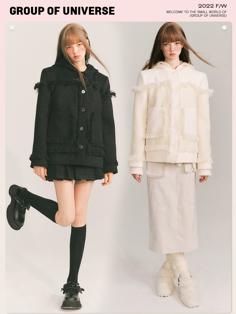 Woolen Light Cloak - Chic Winter Coat