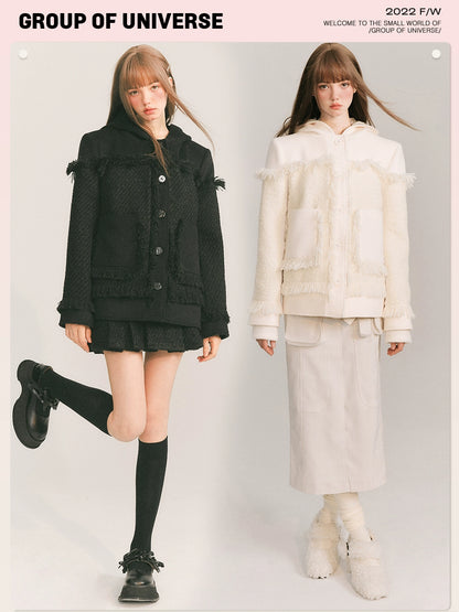 Woolen Light Cloak - Chic Winter Coat