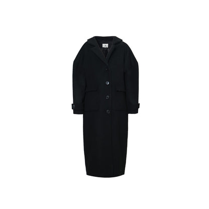 Black Wool Long Coat