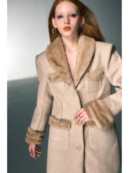 Plush Woolen Suit Dress