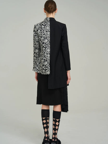 Jacquard Autumn Coat