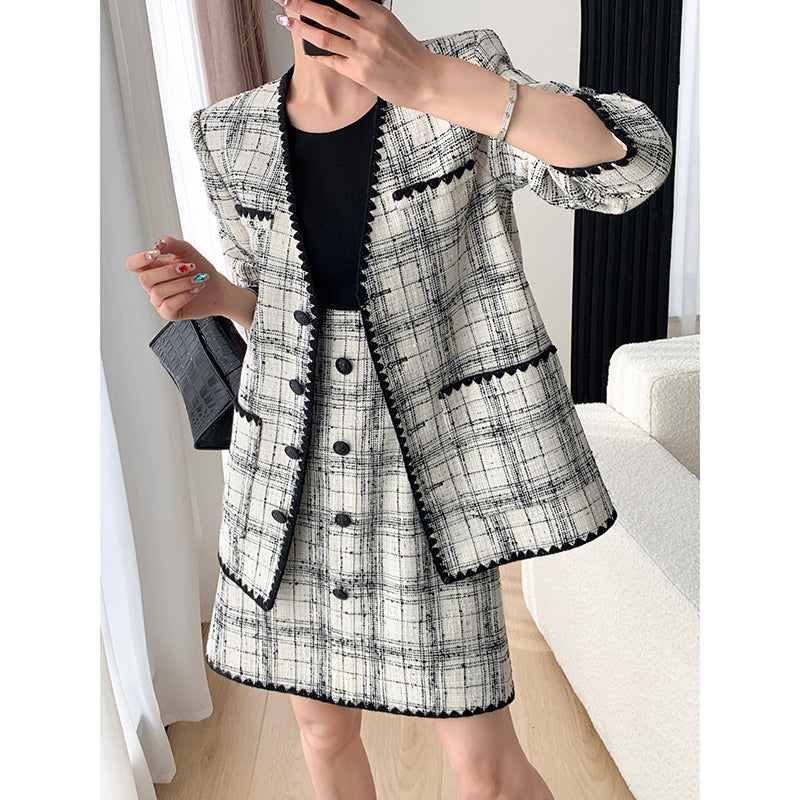 Vintage Fashion Light Luxury Fragrance Coat - Autumn