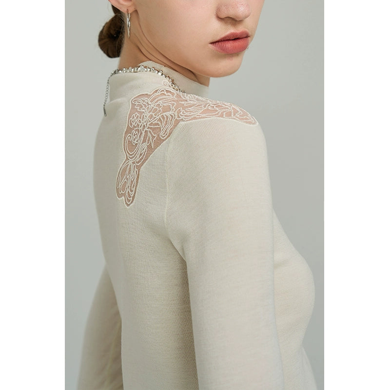3-Color Embroidered Knit Shirt