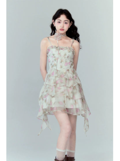 Fragmented Flower - Detachable Sling Dress