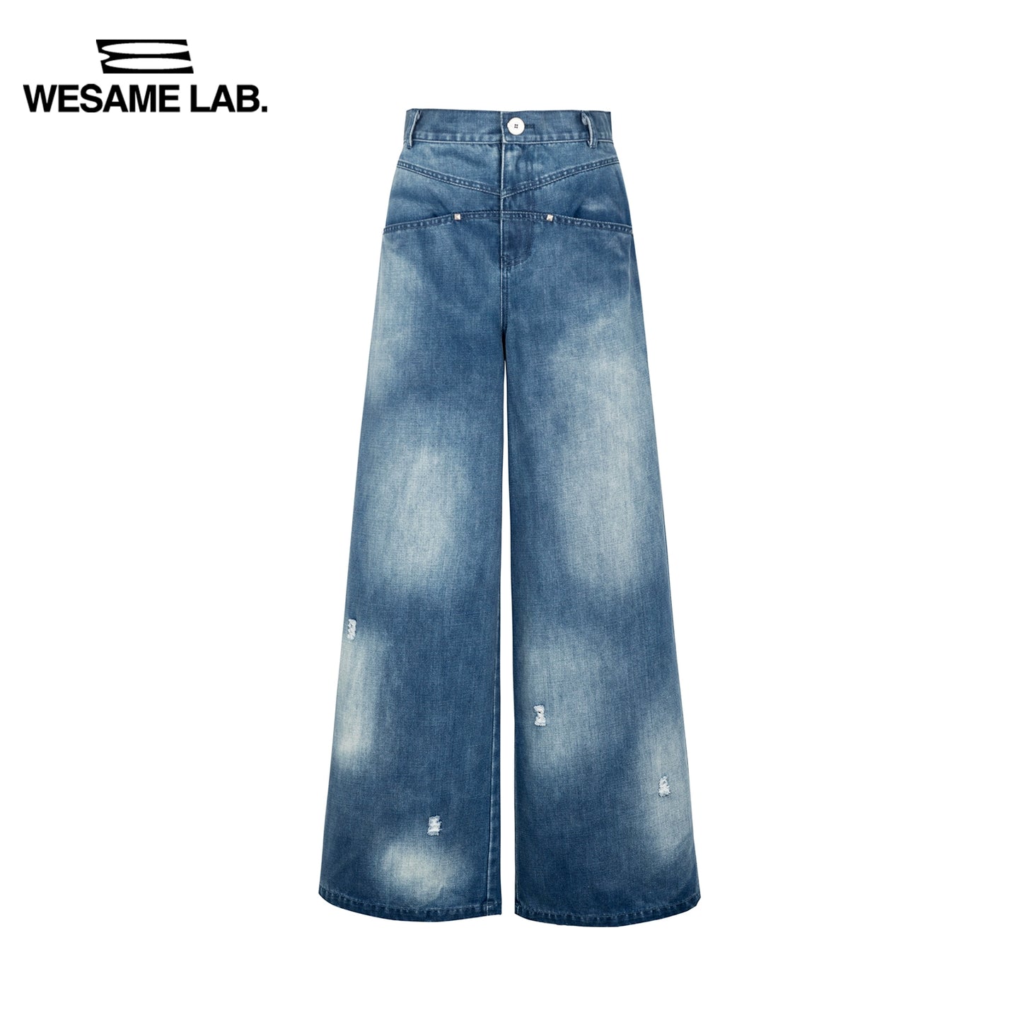 Halo Dyed Wash Wide Leg Jeans