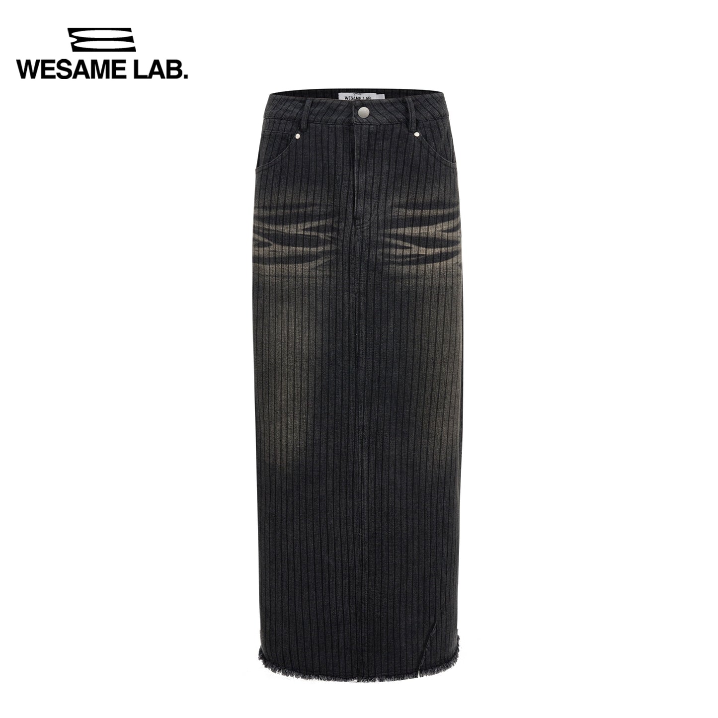 Black Stripe Cat Beard Long Dress