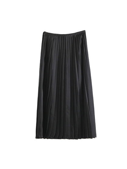 Evening Wind Pleated Organ Skirt