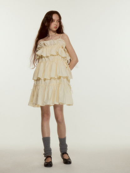 Cheesy Cotton Ruffle Dress