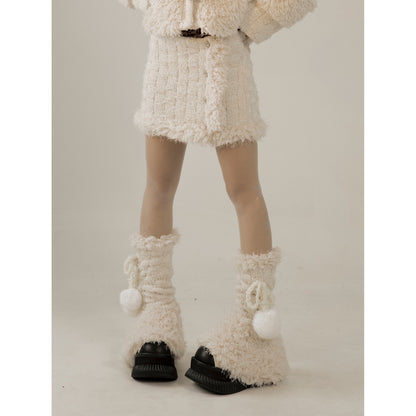 Snowflake Winter Skirt Suit