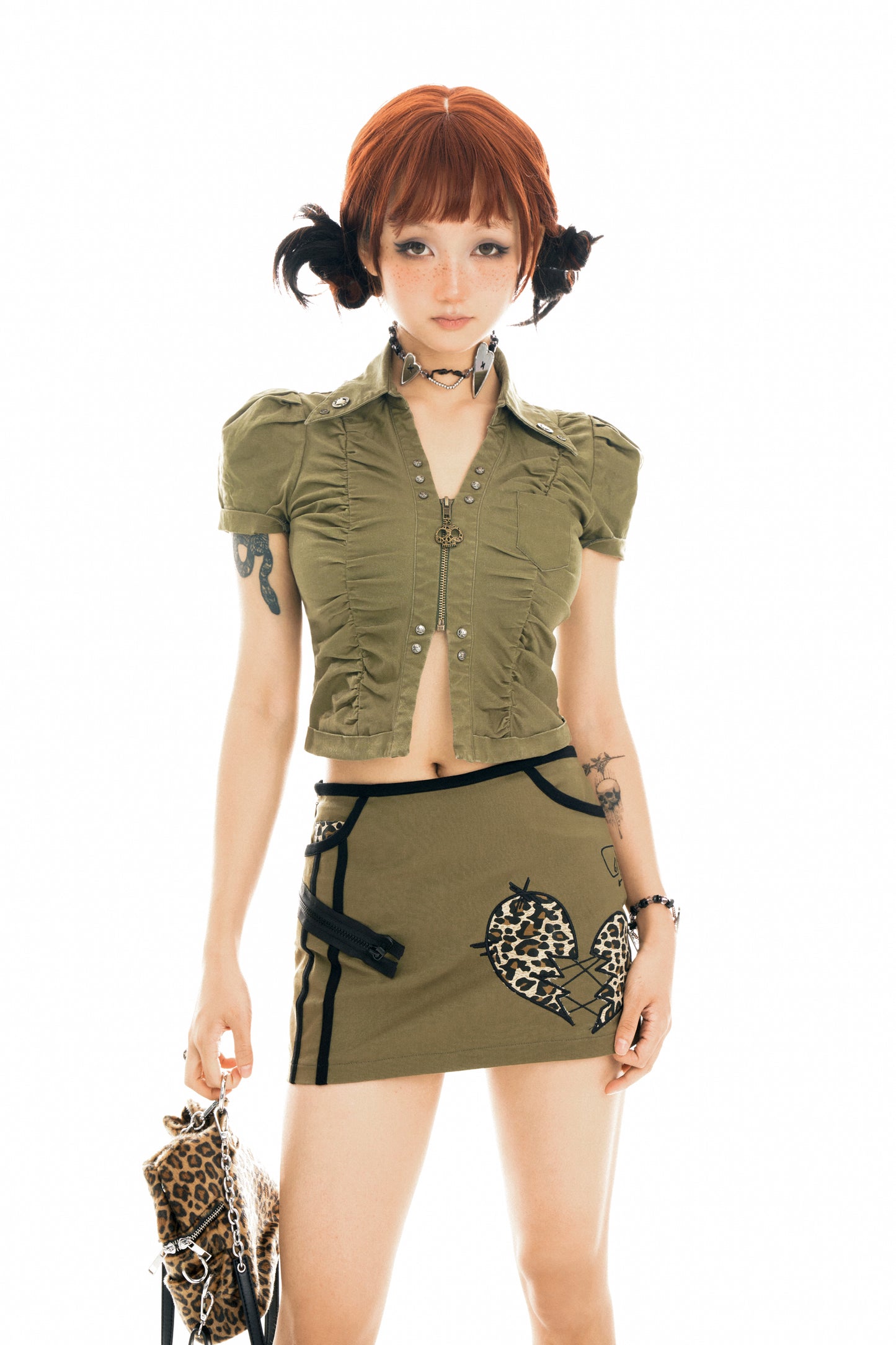Love Leopard Mini Skirt